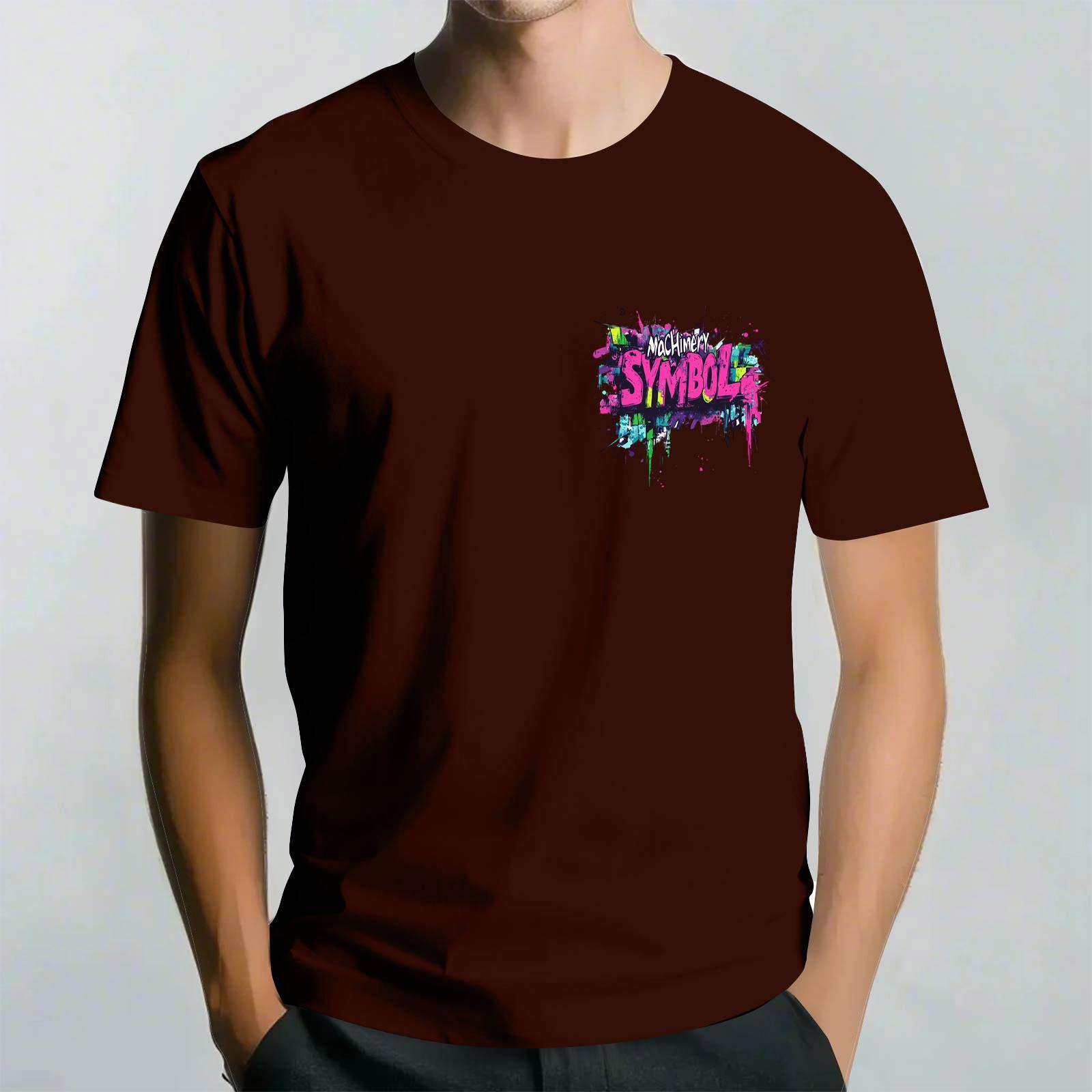 Мужская повседневная футболка с круглым вырезом и коротким рукавом с принтом напыления L винный
Мужская повседневная футболка с круглым вырезом и коротким рукавом с принтом напыления L винный