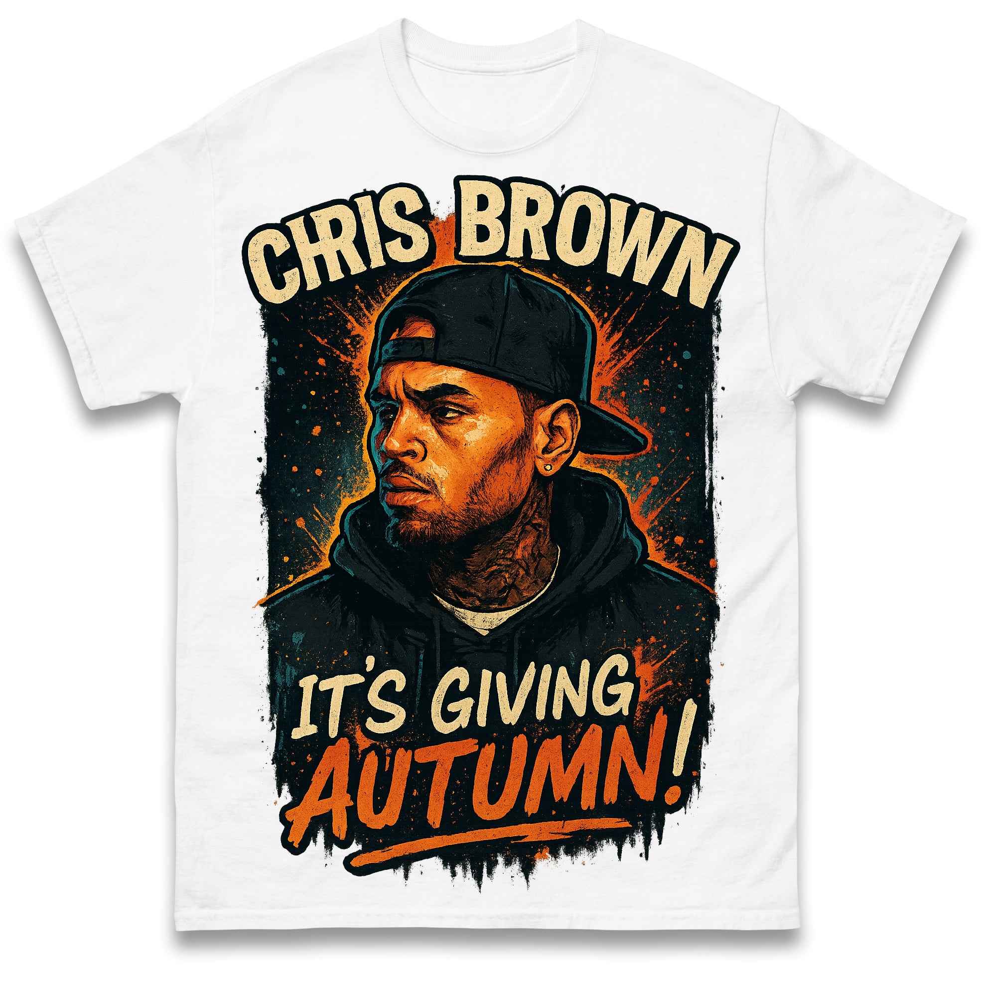Chris Brown It s Giving Autumn Mens T Shirt Womens Tops Tees M
Chris Brown It s Giving Autumn Mens T Shirt Womens Tops Tees M