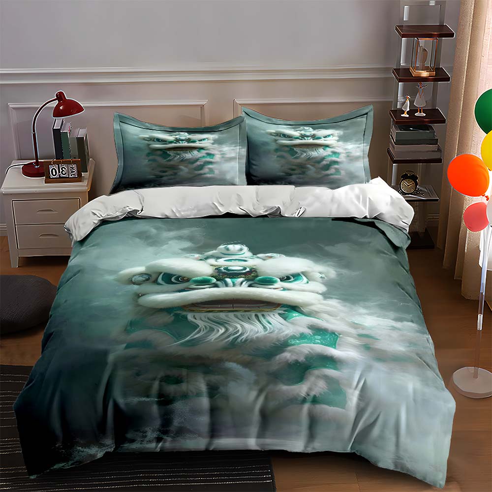 Green lion face Bedding Duvet cover sets Duvet covers Pillowcases gifts (1 * Duvet Cover 2 * Pillowcases, without duvet insert) 135x200cm
Green lion face Bedding Duvet cover sets Duvet covers Pillowcases gifts (1 * Duvet Cover 2 * Pillowcases, without duvet insert) 135x200cm