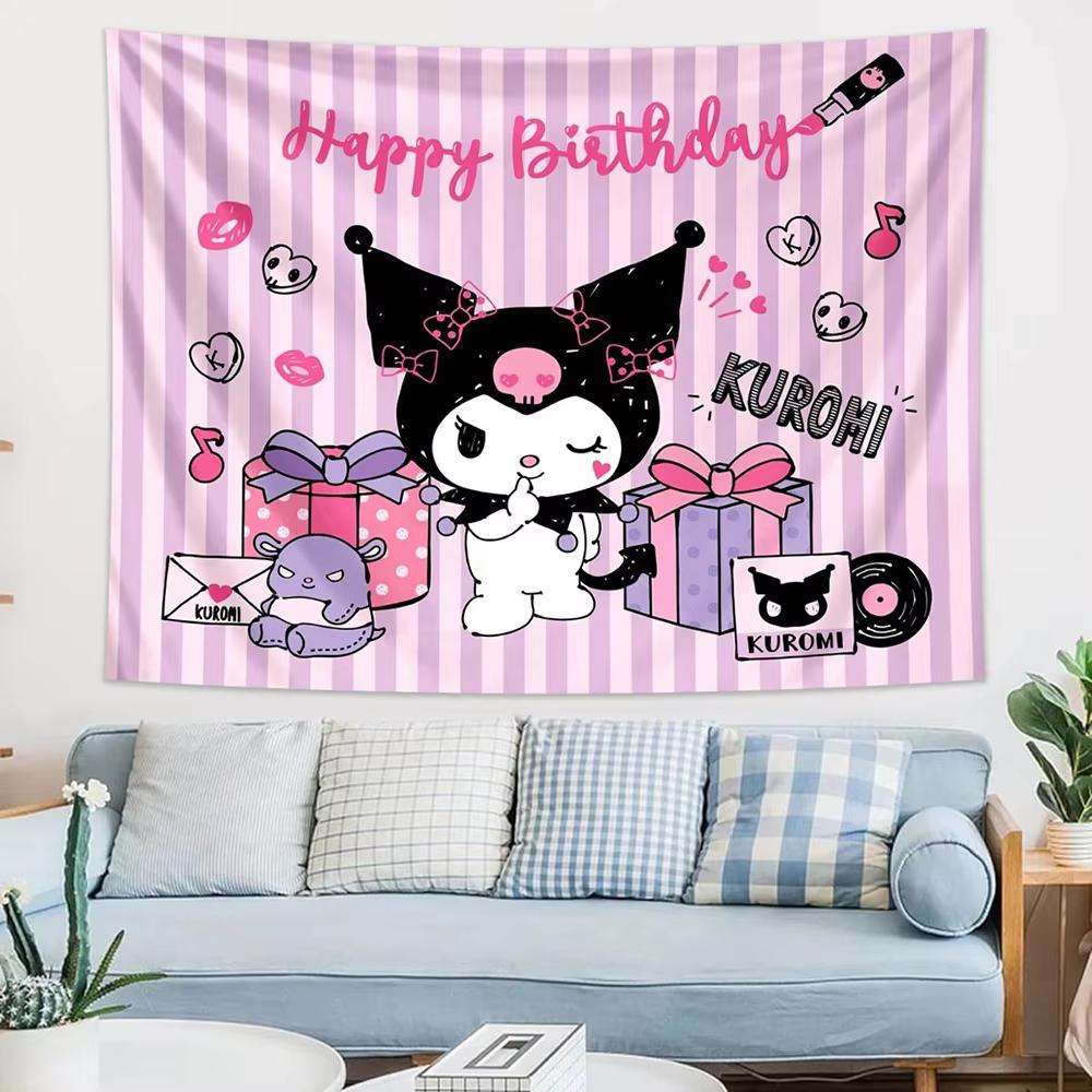 Tapiz Bohemio Kuromi Decoración de Personajes Sanrio para Sala de Estar y Dormitorio Tela de Fondo Animada 74x94cm(29x37in)
Tapiz Bohemio Kuromi Decoración de Personajes Sanrio para Sala de Estar y Dormitorio Tela de Fondo Animada 74x94cm(29x37in)