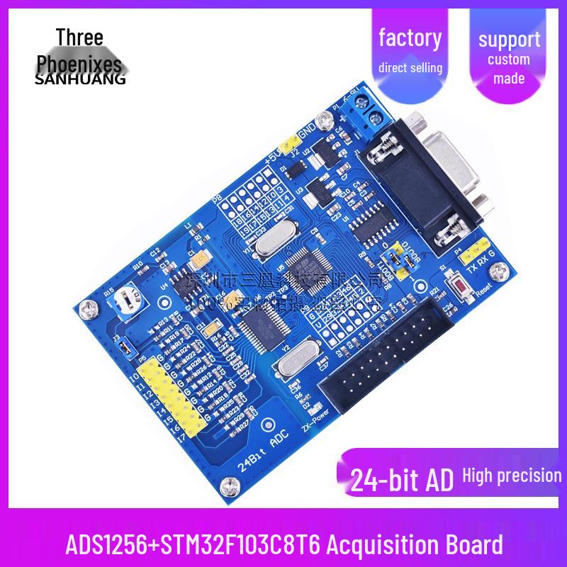 24-bit High-Precision ADS1256 ADC Module with STM32F103C8T6
24-bit High-Precision ADS1256 ADC Module with STM32F103C8T6