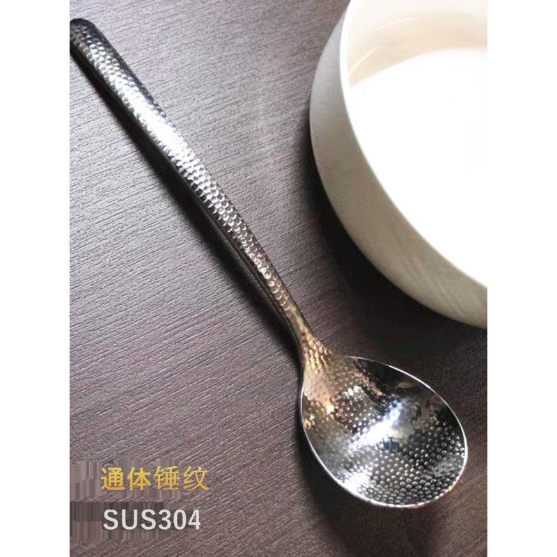 Stainless Steel Spoon Hammered Long Handle Spoon Japanese Style Noodles Spoon For Home Korean Style Internet Celebrity Dry Rice Spoon Soup Spoon Spoon Default
Stainless Steel Spoon Hammered Long Handle Spoon Japanese Style Noodles Spoon For Home Korean Style Internet Celebrity Dry Rice Spoon Soup Spoon Spoon Default