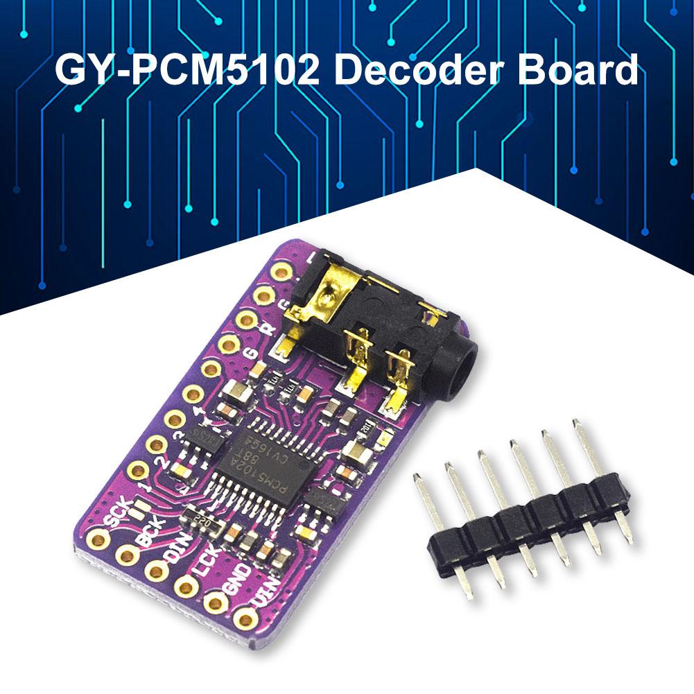 PCM5102 PHAT Format Player Module I2S IIS Interface GY-PCM5102 DAC Digital-To-Analog Converter Voice Module for Raspberry Pi
PCM5102 PHAT Format Player Module I2S IIS Interface GY-PCM5102 DAC Digital-To-Analog Converter Voice Module for Raspberry Pi