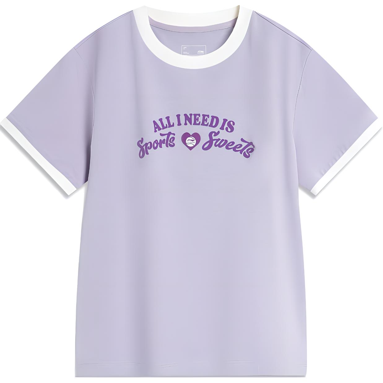 Li-Ning Color Block Letter Casual Breathable Comfortable Short Sleeve T-Shirt Women Tops Sea-Salt-Purple AHSU524-2 XL
Li-Ning Color Block Letter Casual Breathable Comfortable Short Sleeve T-Shirt Women Tops Sea-Salt-Purple AHSU524-2 XL