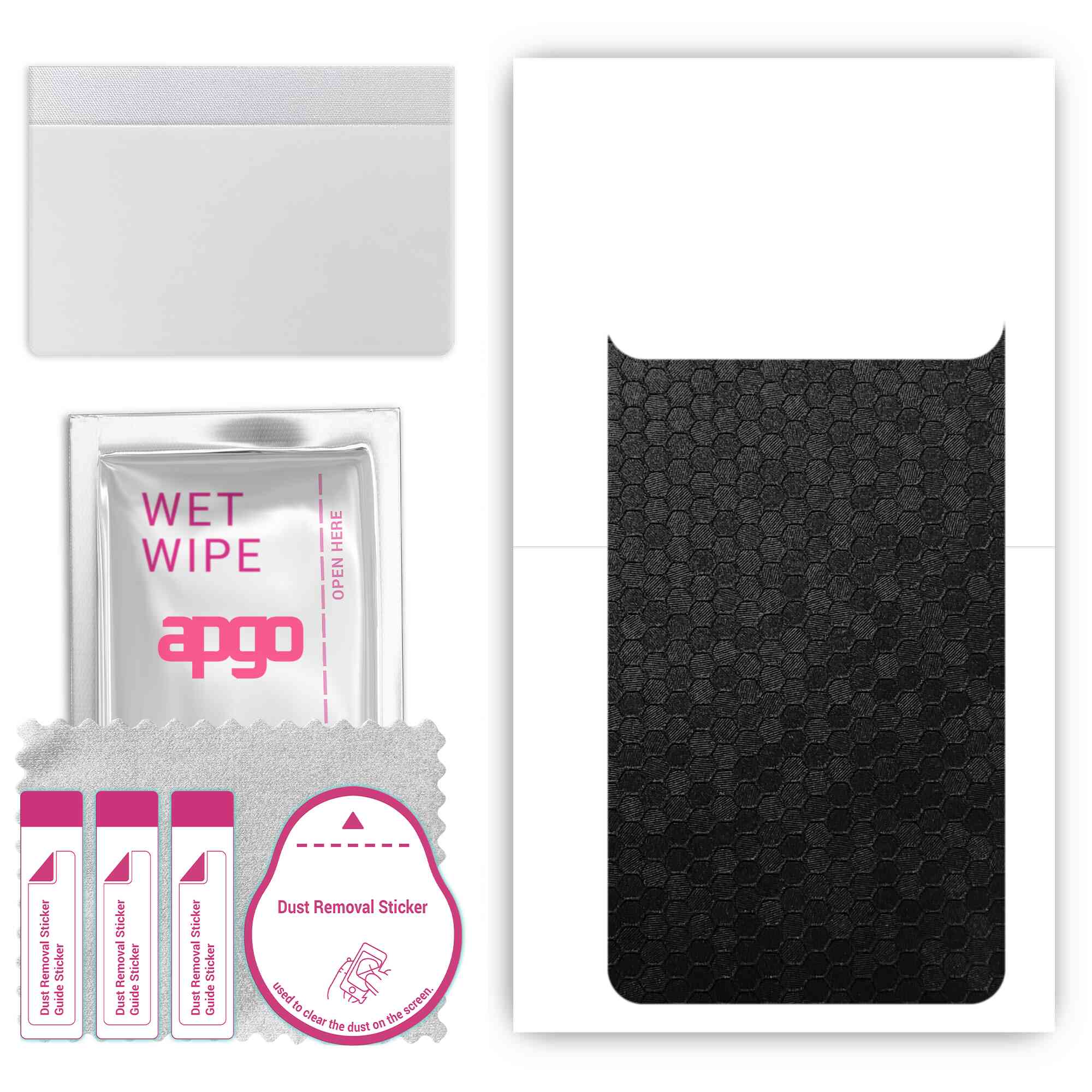 apgo Protective Skin Sticker for the back compatible with Tecno Spark 8 Pro, Wrap Film, Foil, Vinyl - Pattern Black Honeycomb
apgo Protective Skin Sticker for the back compatible with Tecno Spark 8 Pro, Wrap Film, Foil, Vinyl - Pattern Black Honeycomb