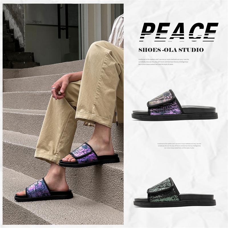 Summer slippers trendy brand casual couple sandals one-word outdoor fashion beach shoes 371259-J 38 фиолетовый
Summer slippers trendy brand casual couple sandals one-word outdoor fashion beach shoes 371259-J 38 фиолетовый
