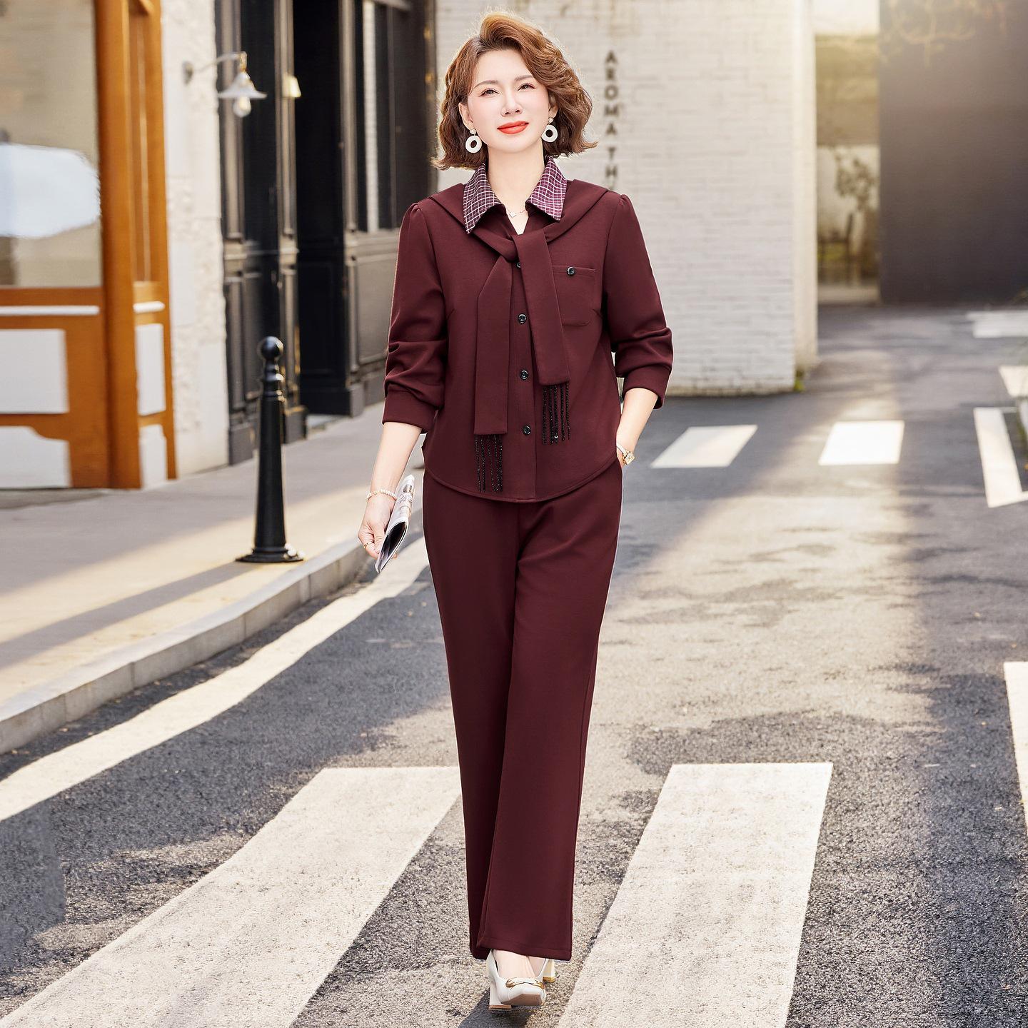 2026 Spring Fashion Two-Piece Set for Women Aged 40-60: Casual Mother s Sportswear 5XL (recommended 155-165 jin)
2026 Spring Fashion Two-Piece Set for Women Aged 40-60: Casual Mother s Sportswear 5XL (recommended 155-165 jin)