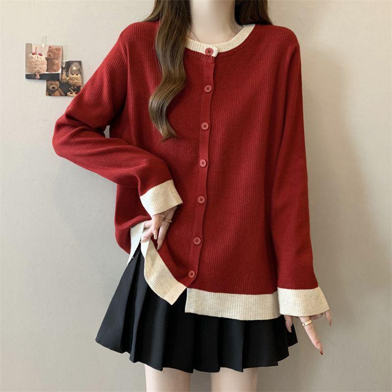 Color Block Plus Size Round Neck Long Sleeve T-shirt - Slimming Belly Cover Base Top for Chubby Girls (Spring & Autumn) Small красный
Color Block Plus Size Round Neck Long Sleeve T-shirt - Slimming Belly Cover Base Top for Chubby Girls (Spring & Autumn) Small красный