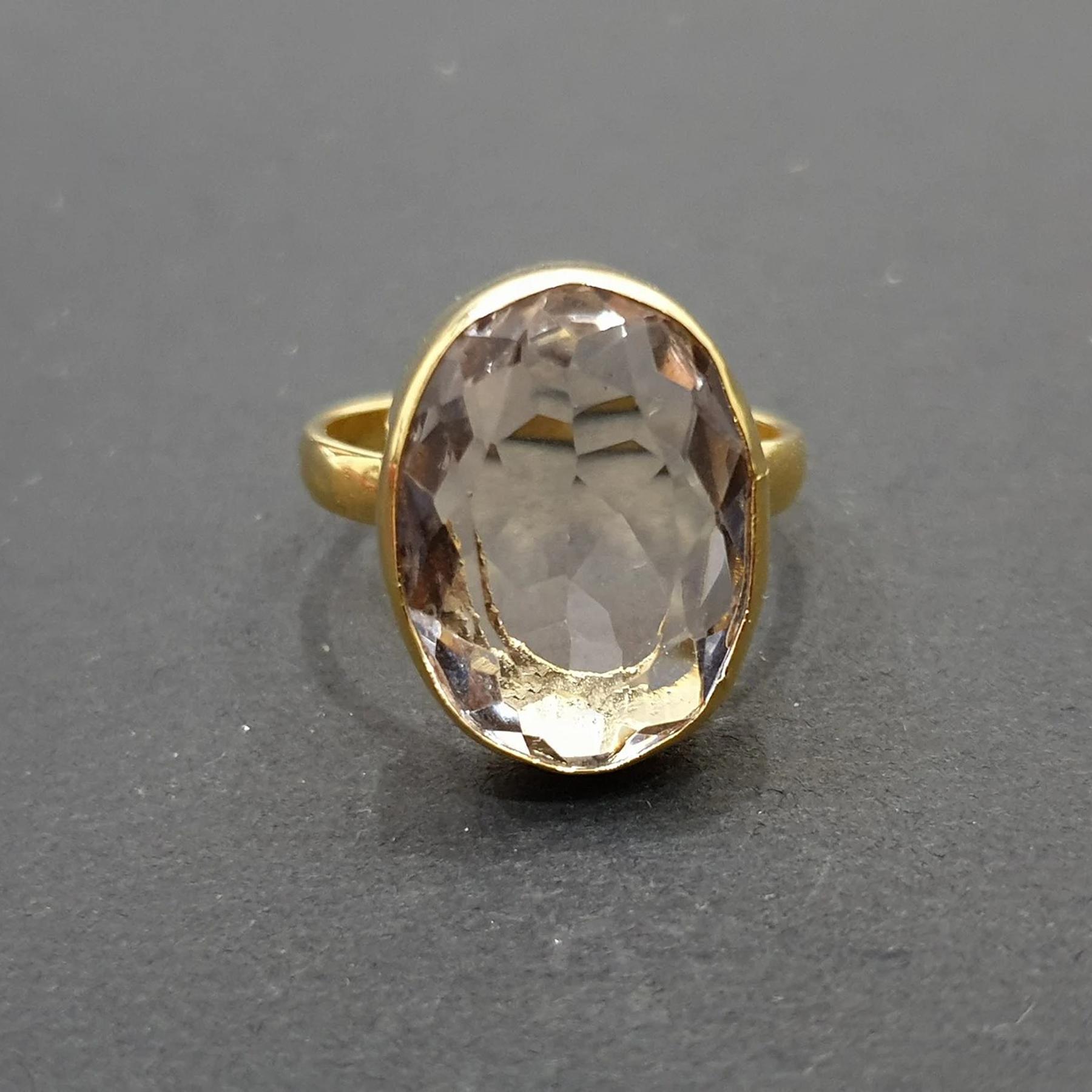 Crystal Clear Quartz 925 Sterling Silver Yellow Gold Overlay Handmade Ring Jewelry 5 золотий жовтий колір
Crystal Clear Quartz 925 Sterling Silver Yellow Gold Overlay Handmade Ring Jewelry 5 золотий жовтий колір