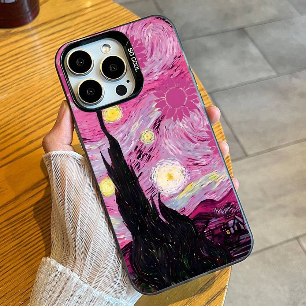 Secondary Creativity S-Starry Night Phone Case For iPhone 16 17 15 14 12 13 Pro Max Black Candy Matte Shockproof Cover iPhone17
Secondary Creativity S-Starry Night Phone Case For iPhone 16 17 15 14 12 13 Pro Max Black Candy Matte Shockproof Cover iPhone17
