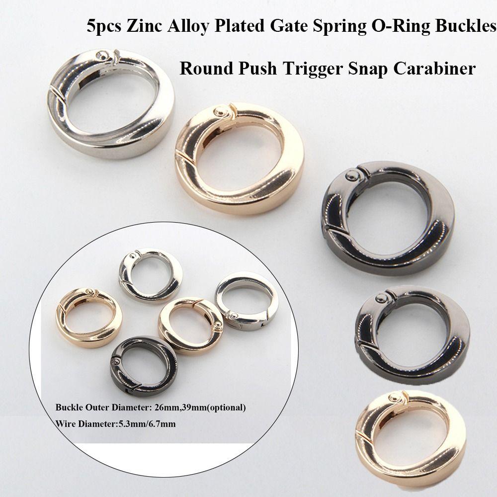 5pcs 26mm/39mm Spring O-Ring Buckles Round Bag Belt Buckle Zinc Alloy Hooks Purses Handbags Buckles
5pcs 26mm/39mm Spring O-Ring Buckles Round Bag Belt Buckle Zinc Alloy Hooks Purses Handbags Buckles