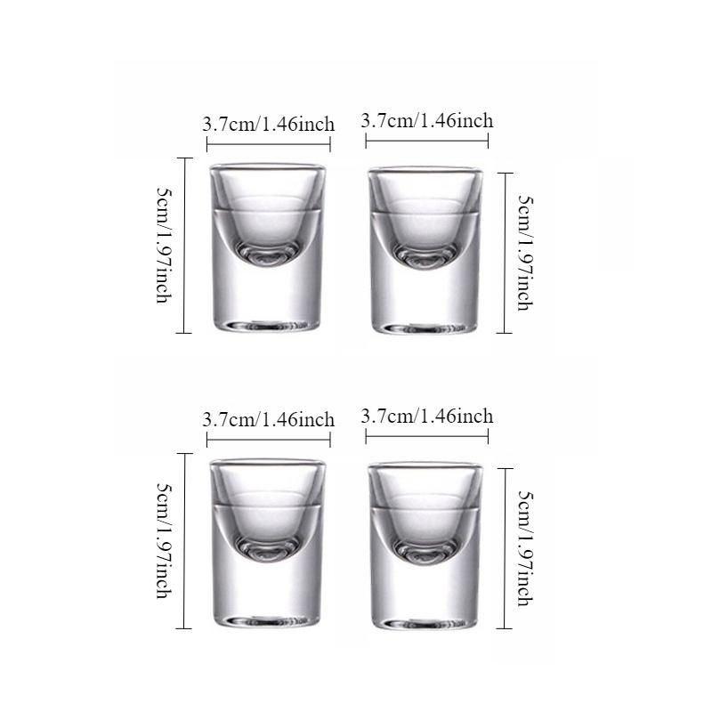 15ml/30ml/80ml/120ml Vintage Transparent Shot Glass High End Thick Bottomed Vodka Glass Spirits Cup Foreign Wine Glass Drinkware 4pcs
15ml/30ml/80ml/120ml Vintage Transparent Shot Glass High End Thick Bottomed Vodka Glass Spirits Cup Foreign Wine Glass Drinkware 4pcs
