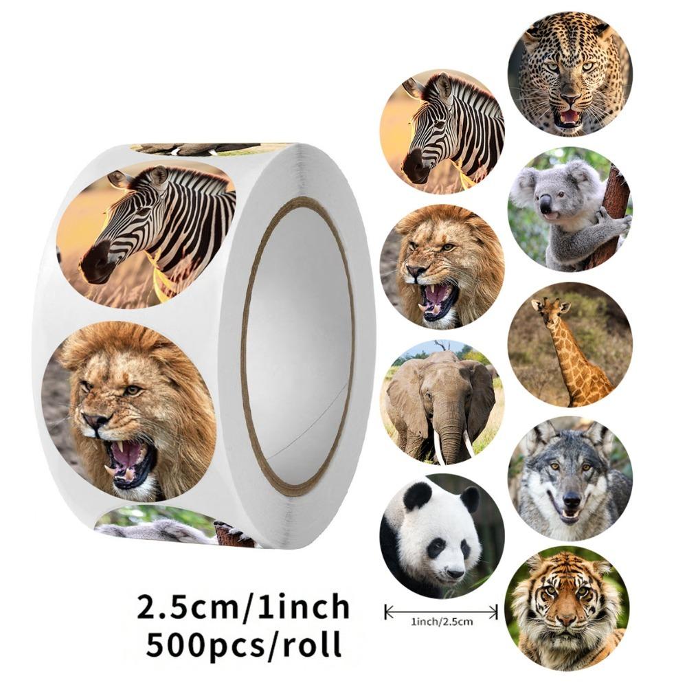 500pcs/roll Animal Stickers, Tiger Stickers, Lion Stickers, Panda Stickers, 8 Different Types Of Animal Stickers
500pcs/roll Animal Stickers, Tiger Stickers, Lion Stickers, Panda Stickers, 8 Different Types Of Animal Stickers