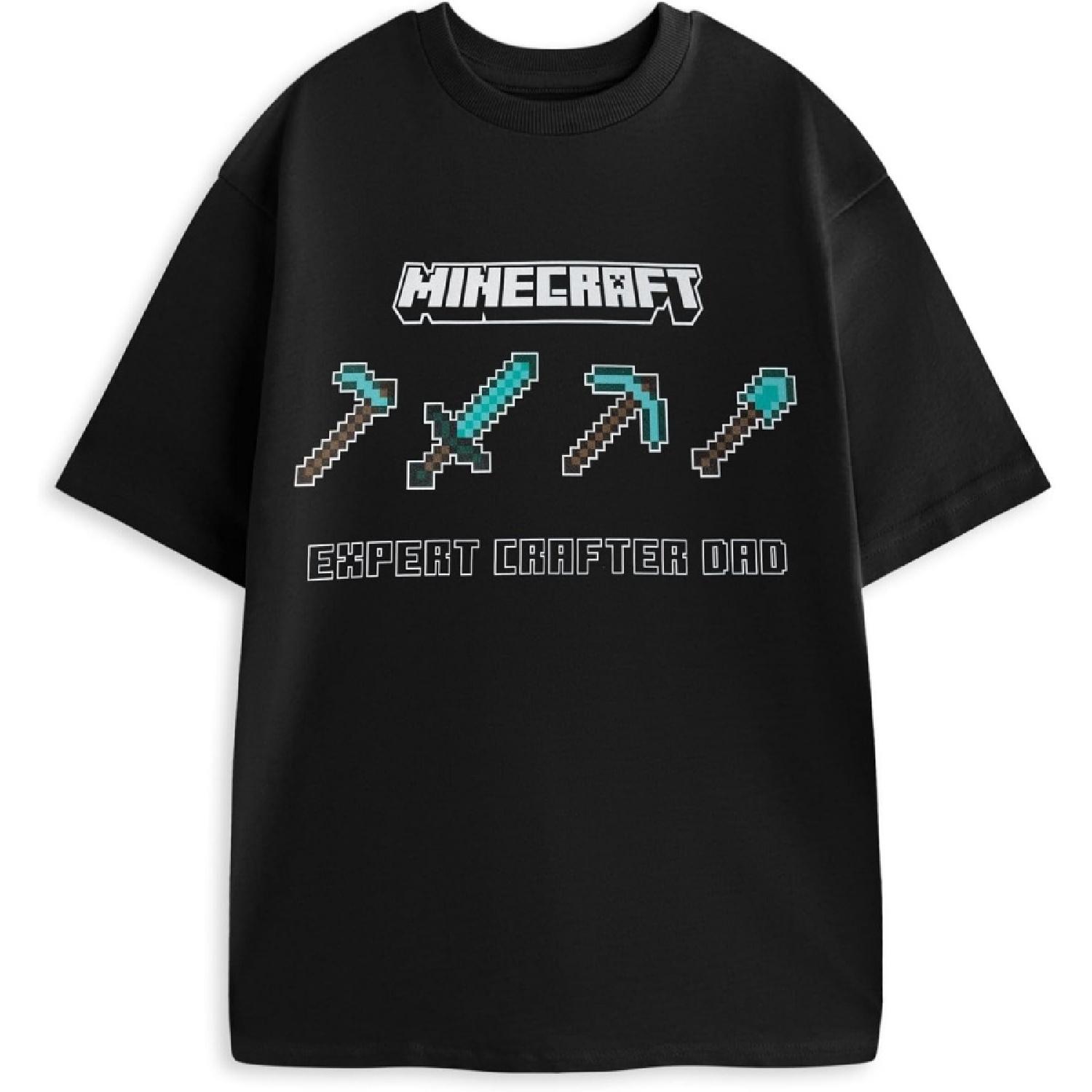 Minecraft Tools Graphic Tee _ Black Short Sleeve Expert Crafter Dad T-Shirt _ Mens Gaming Apparel XXXXXL різнокольоровий
Minecraft Tools Graphic Tee _ Black Short Sleeve Expert Crafter Dad T-Shirt _ Mens Gaming Apparel XXXXXL різнокольоровий