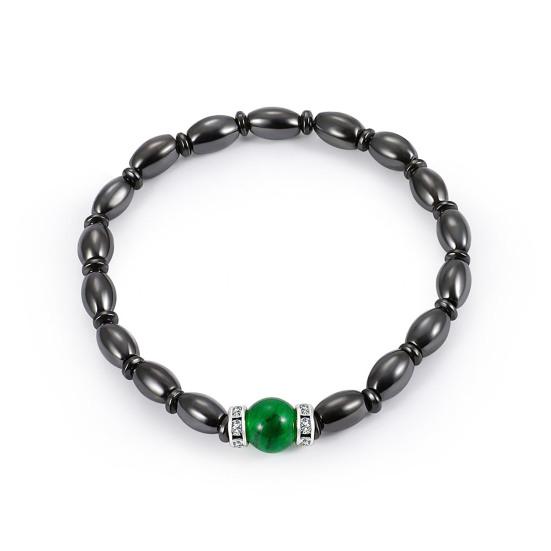 Черный магнитный камень, эластичный браслет из бисера, здоровые ювелирные изделия для облегчения боли
Черный магнитный камень, эластичный браслет из бисера, здоровые ювелирные изделия для облегчения боли