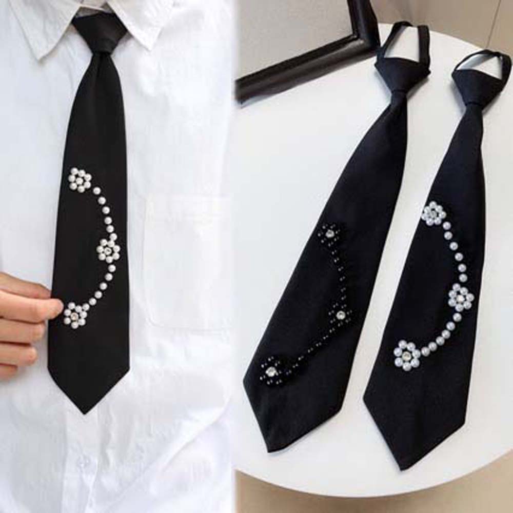Korean Style Hand-beaded Long Necktie Black Decoration Shirt Tie Temperament Pearls Tie Women Style 5
Korean Style Hand-beaded Long Necktie Black Decoration Shirt Tie Temperament Pearls Tie Women Style 5