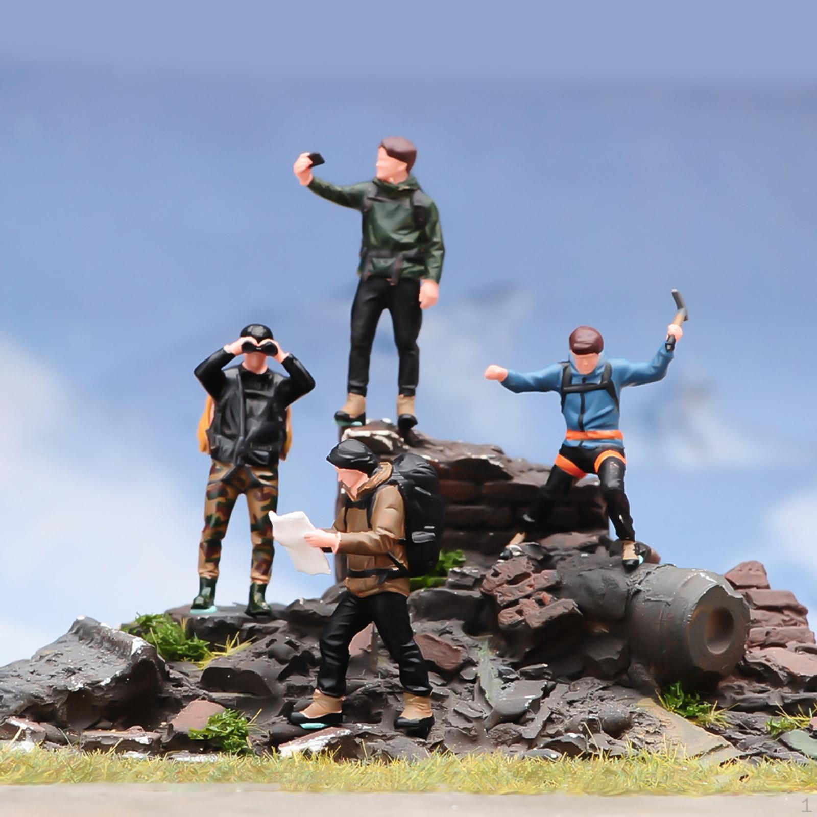 4Pcs Climbing Figures People Figure 1/64 Scale Climbers Men for Fairy Garden Model Trains Crafts
4Pcs Climbing Figures People Figure 1/64 Scale Climbers Men for Fairy Garden Model Trains Crafts