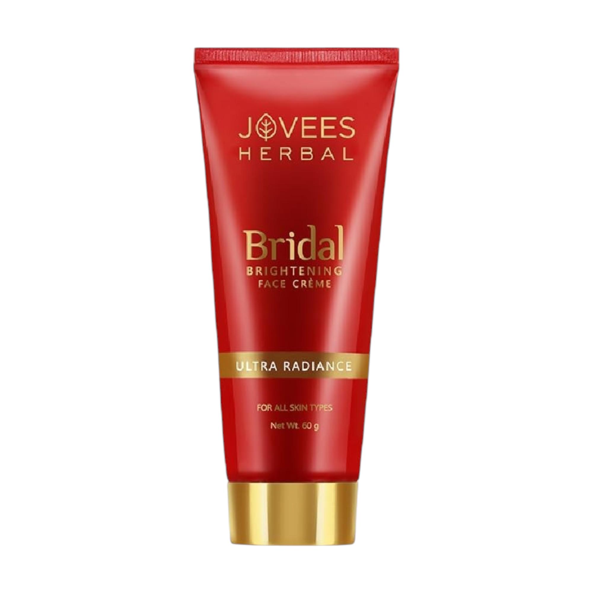 Jovees Herbal Bridal Face Creme For Natural Glow Brightness Hydrated Flawless Skin Radiance Daily Moisturizer 60g For All Skin Types
Jovees Herbal Bridal Face Creme For Natural Glow Brightness Hydrated Flawless Skin Radiance Daily Moisturizer 60g For All Skin Types