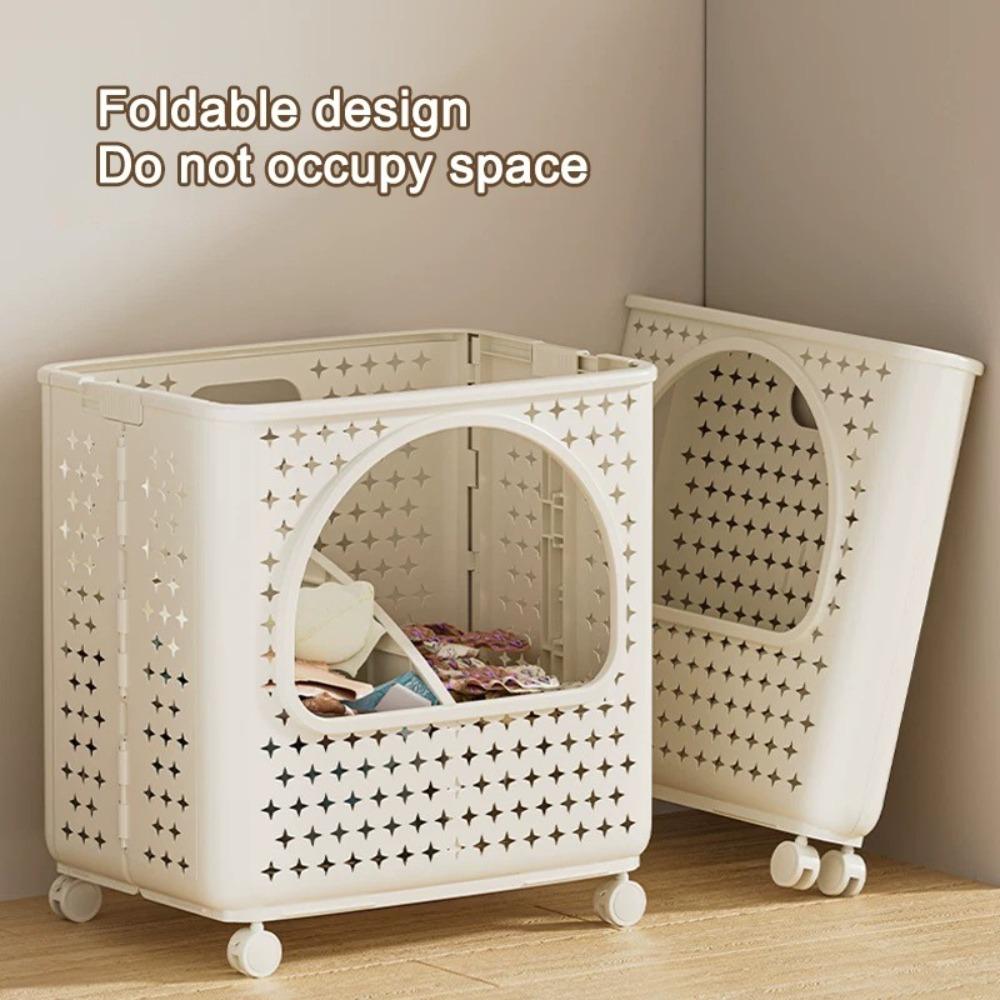 Portable Foldable Laundry Hamper with Wheels Dirty Clothes Basket Home Use Beige-1Layer
Portable Foldable Laundry Hamper with Wheels Dirty Clothes Basket Home Use Beige-1Layer