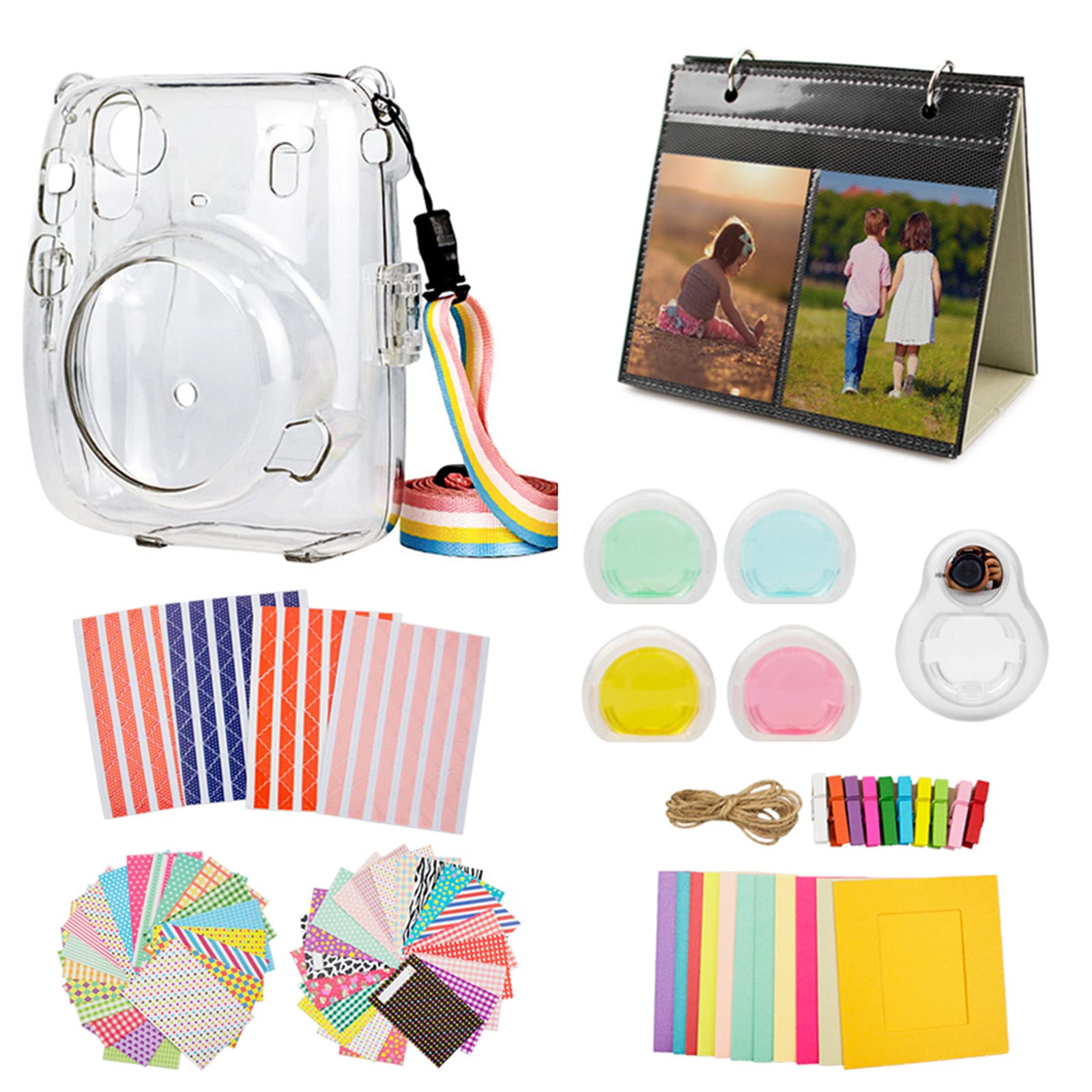 kinokoo Чохол для Fujifilm instax mini 11 набір аксесуарів для камери instax mini 11 8 предметів (прозорий) білий
kinokoo Чохол для Fujifilm instax mini 11 набір аксесуарів для камери instax mini 11 8 предметів (прозорий) білий