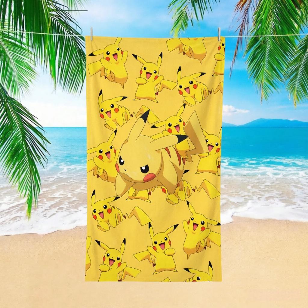 1pc Pikachu Pokemon Beach Towel, Allover Print Microfiber, Ideal for Kids Adults Beach Pool Swim Travel Bath Vacation Daily Use W40*H60(CM)
1pc Pikachu Pokemon Beach Towel, Allover Print Microfiber, Ideal for Kids Adults Beach Pool Swim Travel Bath Vacation Daily Use W40*H60(CM)