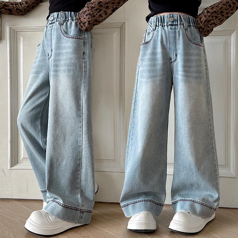 Girls Wide Leg Casual Jeans - Spring 2025 Korean Style 150 cm джинсовий синього кольору
Girls Wide Leg Casual Jeans - Spring 2025 Korean Style 150 cm джинсовий синього кольору