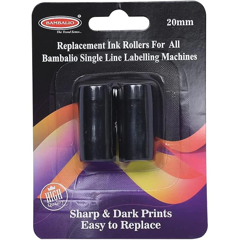 Bambalio 20Mm Replacement Ink Roller For All Single Line Price Labelling Machines -Black 4 Ink Rolls чорний
Bambalio 20Mm Replacement Ink Roller For All Single Line Price Labelling Machines -Black 4 Ink Rolls чорний