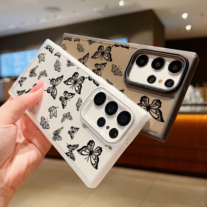 Luxury Butterfly Pattern Soft Slim Phone Case For Samsung S24 Plus S23 S22 Ultra S21 S20 FE A54 A53 A52 A34 Clear Shockproof Lens Protection Cover Samsung S24 чёрный
Luxury Butterfly Pattern Soft Slim Phone Case For Samsung S24 Plus S23 S22 Ultra S21 S20 FE A54 A53 A52 A34 Clear Shockproof Lens Protection Cover Samsung S24 чёрный