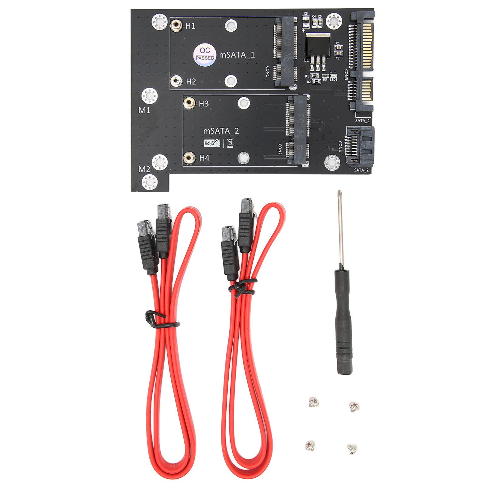 Адаптерна карта Dual MSATA SSD для Dual SATA3 Швидкісний конвертер швидкості читання Комп ютерні аксесуари
Адаптерна карта Dual MSATA SSD для Dual SATA3 Швидкісний конвертер швидкості читання Комп ютерні аксесуари