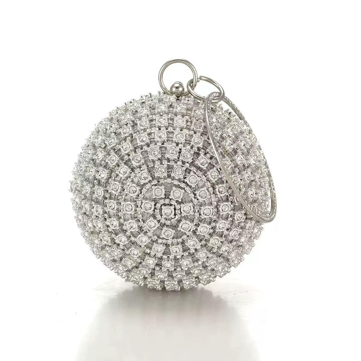 2025 Cross-Border Bestseller Ball-shaped Rhinestone Handbag Evening Clutch Bag Single Shoulder Bag Shiny Sequin Lock Buckle
2025 Cross-Border Bestseller Ball-shaped Rhinestone Handbag Evening Clutch Bag Single Shoulder Bag Shiny Sequin Lock Buckle