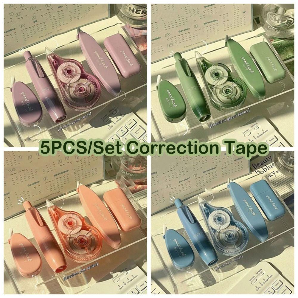 5PCS Silent Correction Tape Set INS White Covering Tape New Design Modification Tape School розовый
5PCS Silent Correction Tape Set INS White Covering Tape New Design Modification Tape School розовый