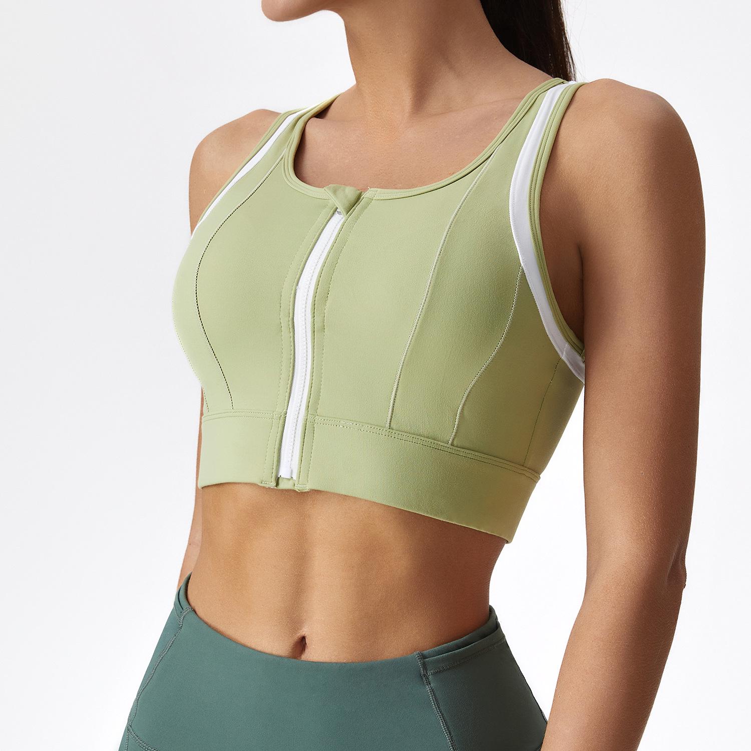 Женский спортивный бюстгальтер с высокой степенью поддержки, защитой от ударов, передней молнией и цельной нагрудной вставкой Medium
Женский спортивный бюстгальтер с высокой степенью поддержки, защитой от ударов, передней молнией и цельной нагрудной вставкой Medium