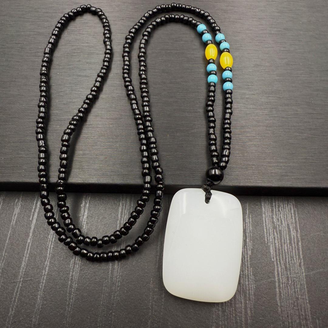 Safe and Sound Imitation Hetian Jade Pendant Necklace for Men and Women
Safe and Sound Imitation Hetian Jade Pendant Necklace for Men and Women