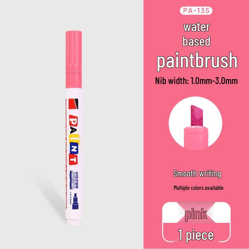 Car Tire Touch-Up Paint Pen, 3mm Angled Tip, Non-Erasable, Quick-Drying for Metal, Wood, Glass Marking
Car Tire Touch-Up Paint Pen, 3mm Angled Tip, Non-Erasable, Quick-Drying for Metal, Wood, Glass Marking