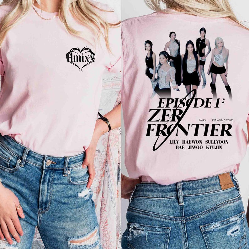 2026 Nmixx Episode 1 Zero Frontier World Tour Shirt, Nmixx Blue Valentine Album Shirt, Nmixx Kpop Group Shirt, Nmixx Member Shirt, Kpop Shirt S чорний
2026 Nmixx Episode 1 Zero Frontier World Tour Shirt, Nmixx Blue Valentine Album Shirt, Nmixx Kpop Group Shirt, Nmixx Member Shirt, Kpop Shirt S чорний