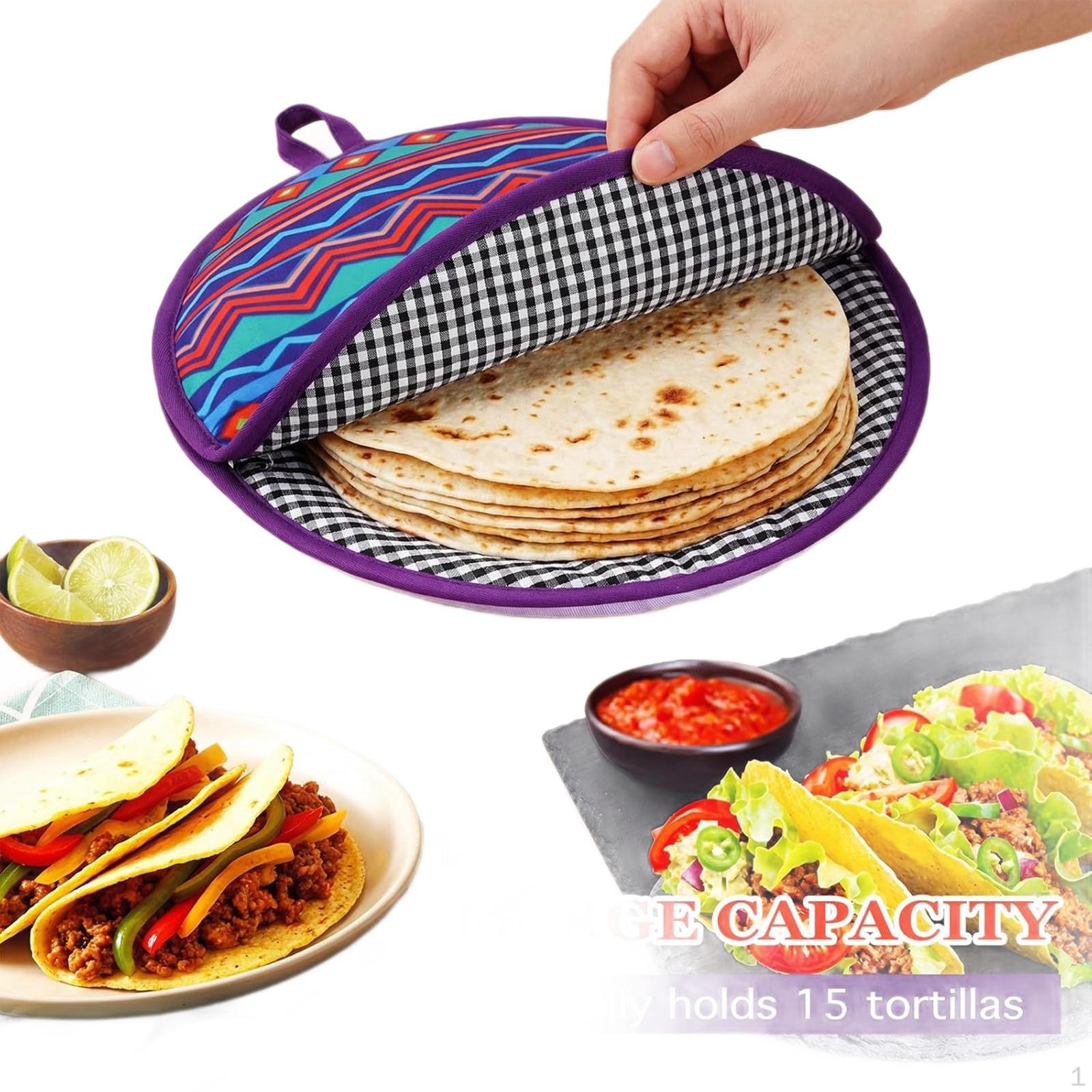 Tortilla Warmer Pouch 12 inch Portable Multipurpose Food Insulation Bag Keeper for Outdoor
Tortilla Warmer Pouch 12 inch Portable Multipurpose Food Insulation Bag Keeper for Outdoor