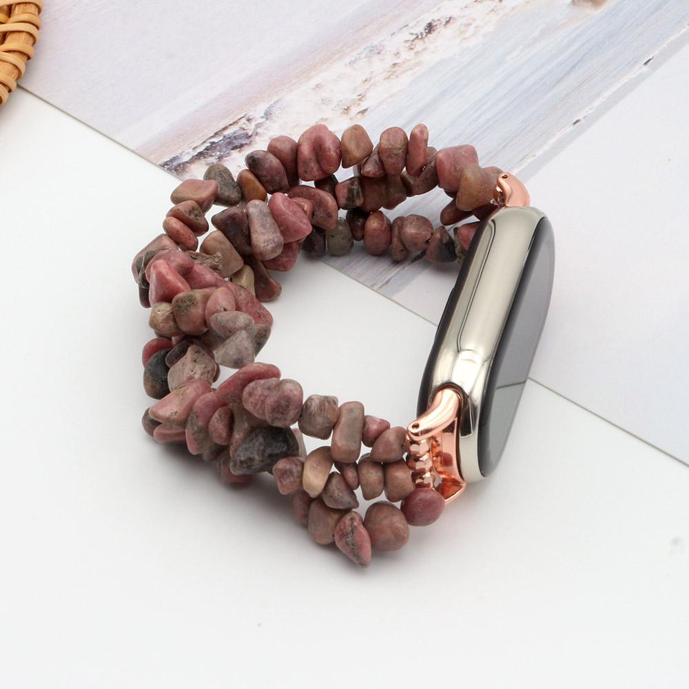 Natural Stone Beaded Strap for Xiaomi Smart Band 9/ 10/ 8 Bracelet Crystal Irregular Gemstone Beads Stretchy for Women Яскраво-рожевий
Natural Stone Beaded Strap for Xiaomi Smart Band 9/ 10/ 8 Bracelet Crystal Irregular Gemstone Beads Stretchy for Women Яскраво-рожевий