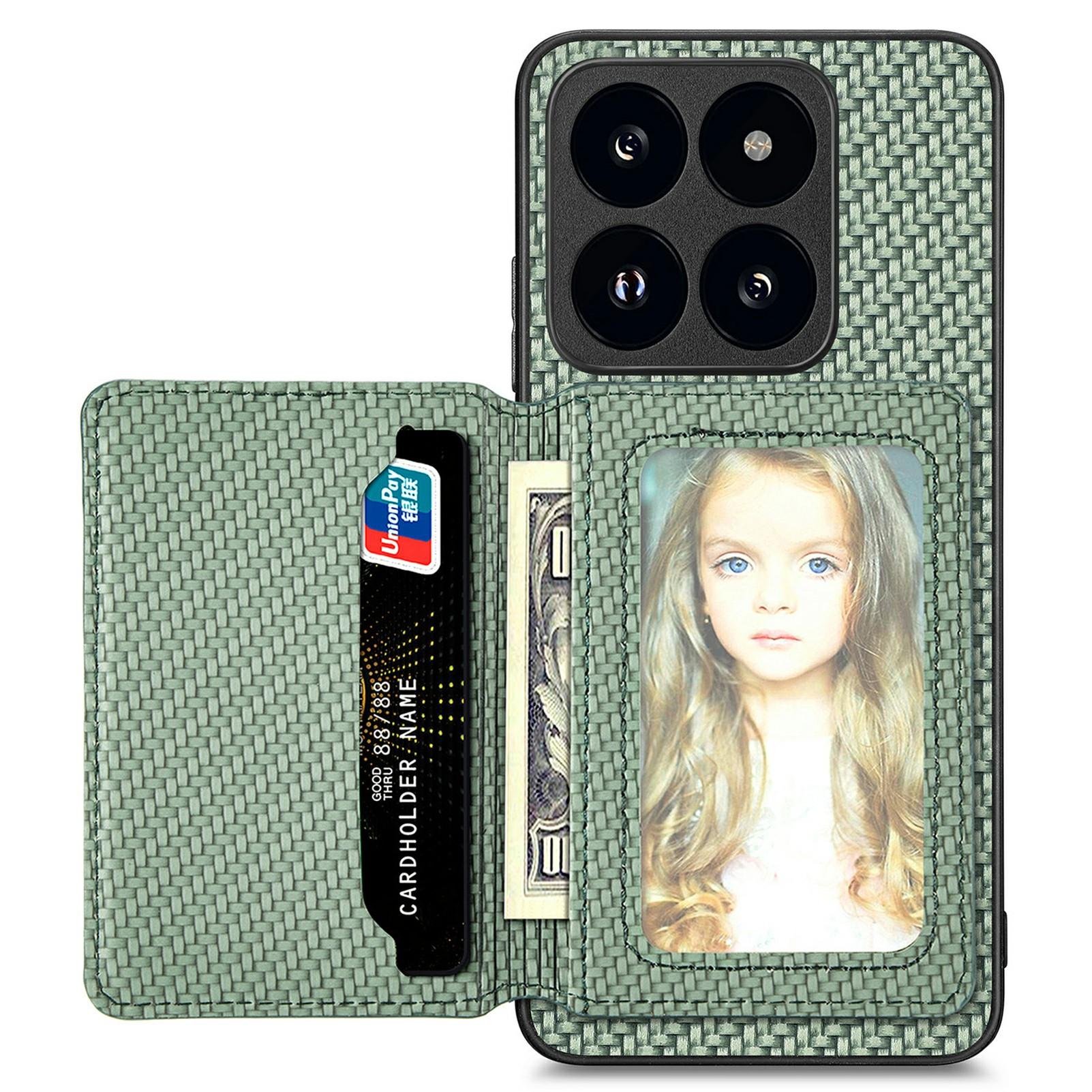 For Xiaomi 14T Case RFID Blocking Card Holder Carbon Fiber Leather+PC+TPU Phone Cover Blue
For Xiaomi 14T Case RFID Blocking Card Holder Carbon Fiber Leather+PC+TPU Phone Cover Blue