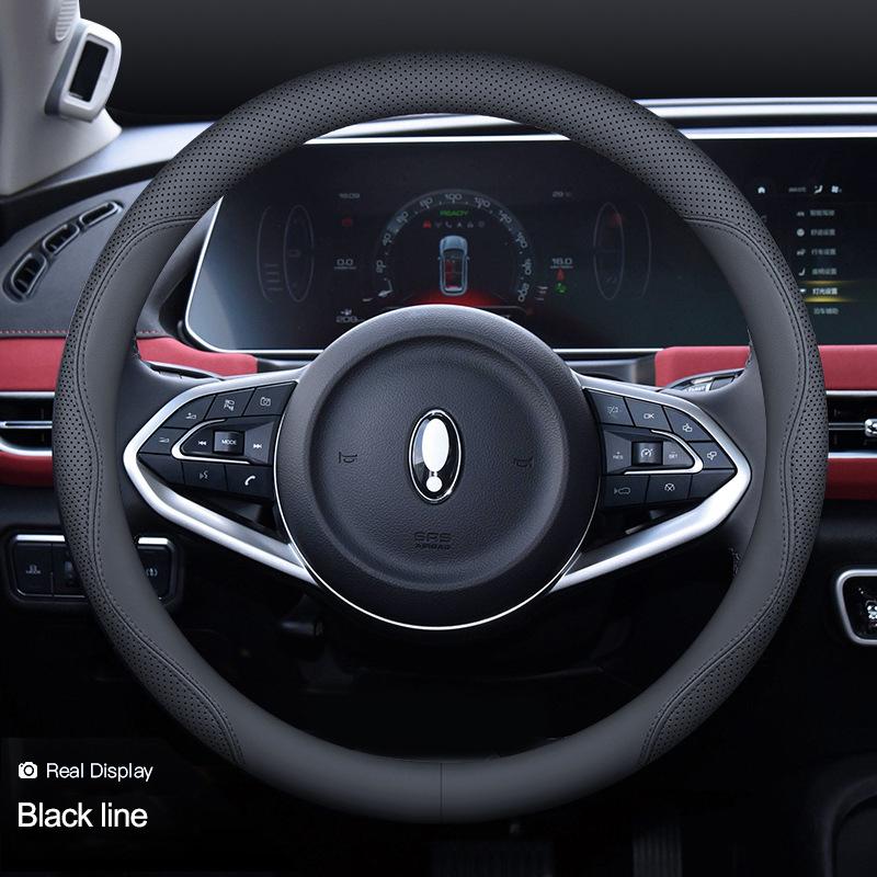 High Leather Braid On Car Steering Wheel Cover Wrap For Ora O3 Good Cat Lightning Cat O3 GT 37-38.5CM
High Leather Braid On Car Steering Wheel Cover Wrap For Ora O3 Good Cat Lightning Cat O3 GT 37-38.5CM