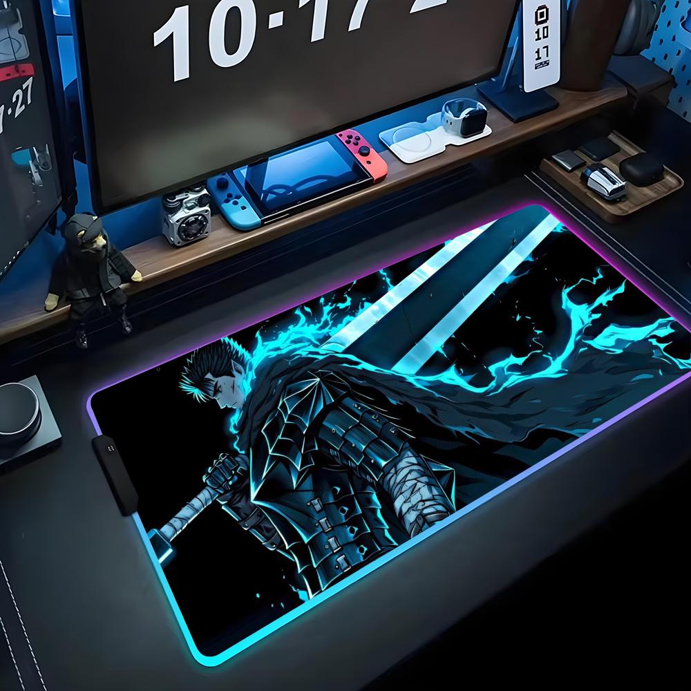 berserk Mouse Pad RGB Gaming Mousepad Big LED Pad PC Desk Mat Luminous Mouse Pad Large Keyboard Mats Table Rug With Backlit RGB600x300x3mm
berserk Mouse Pad RGB Gaming Mousepad Big LED Pad PC Desk Mat Luminous Mouse Pad Large Keyboard Mats Table Rug With Backlit RGB600x300x3mm