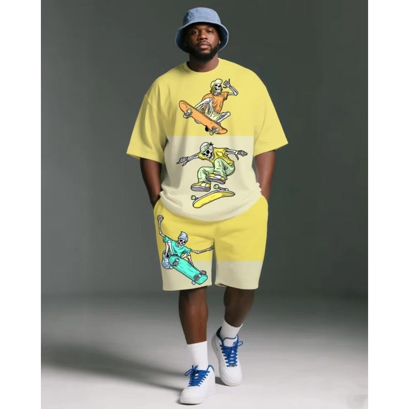 Big & Tall Men s Plus Size Hip-Hop Short-Sleeved T-Shirt Shorts Two-Piece Set 4XL
Big & Tall Men s Plus Size Hip-Hop Short-Sleeved T-Shirt Shorts Two-Piece Set 4XL