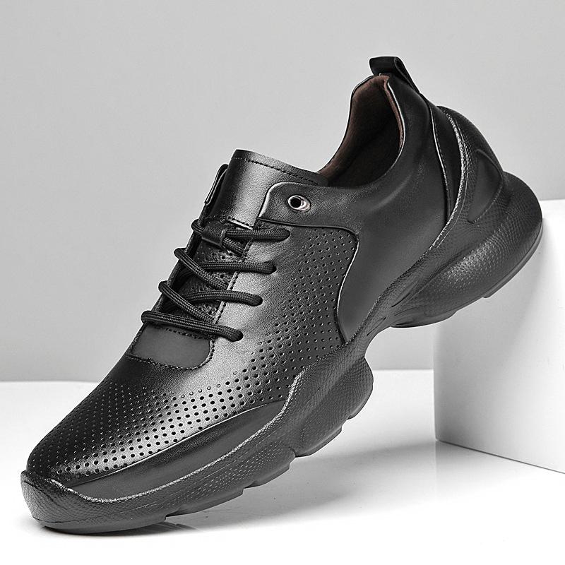 Hollow breathable men s shoes first layer cowhide surface fashion men s casual single shoes front lace-up sports dad shoes 38
Hollow breathable men s shoes first layer cowhide surface fashion men s casual single shoes front lace-up sports dad shoes 38