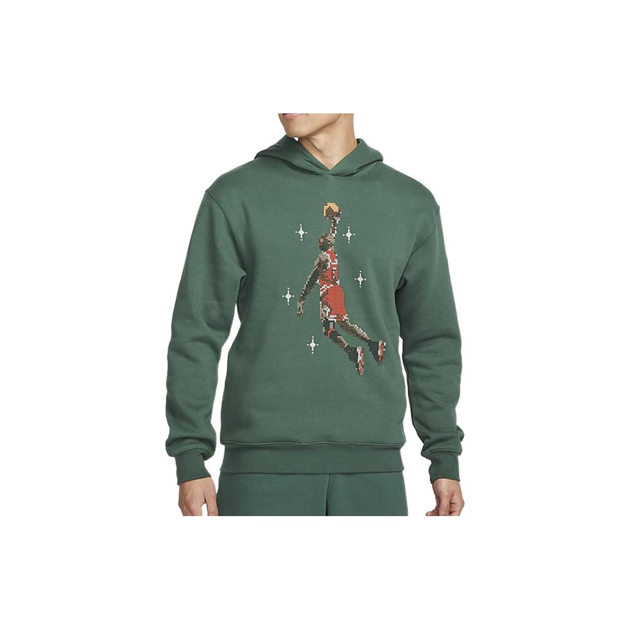 Мужская флисовая толстовка Jordan Essentials с баскетбольным принтом Jumpman, зеленая DC9714-333 XXXL 
Мужская флисовая толстовка Jordan Essentials с баскетбольным принтом Jumpman, зеленая DC9714-333 XXXL