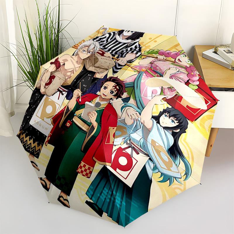 1pc Demon Slayer Tanjiro Kamado & Nezuko Kunou Outdoor Umbrella - Automatic Opening/Closing, Portable 3-Fold Design with 8-Bone Iron Frame - Perfect G
1pc Demon Slayer Tanjiro Kamado & Nezuko Kunou Outdoor Umbrella - Automatic Opening/Closing, Portable 3-Fold Design with 8-Bone Iron Frame - Perfect G