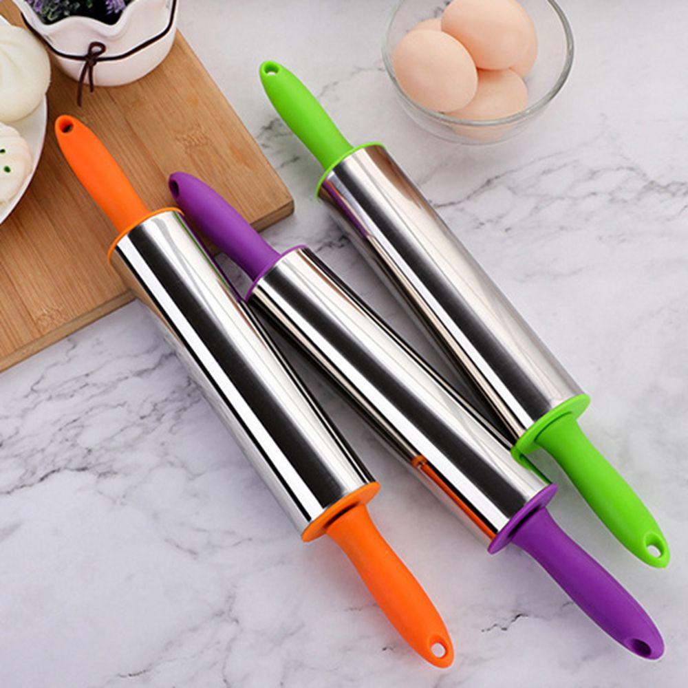 Pizza Cake Decoration Stainless Steel Rolling Pin Baking Tools Kitchen Accessories Dough Roller Random Color
Pizza Cake Decoration Stainless Steel Rolling Pin Baking Tools Kitchen Accessories Dough Roller Random Color