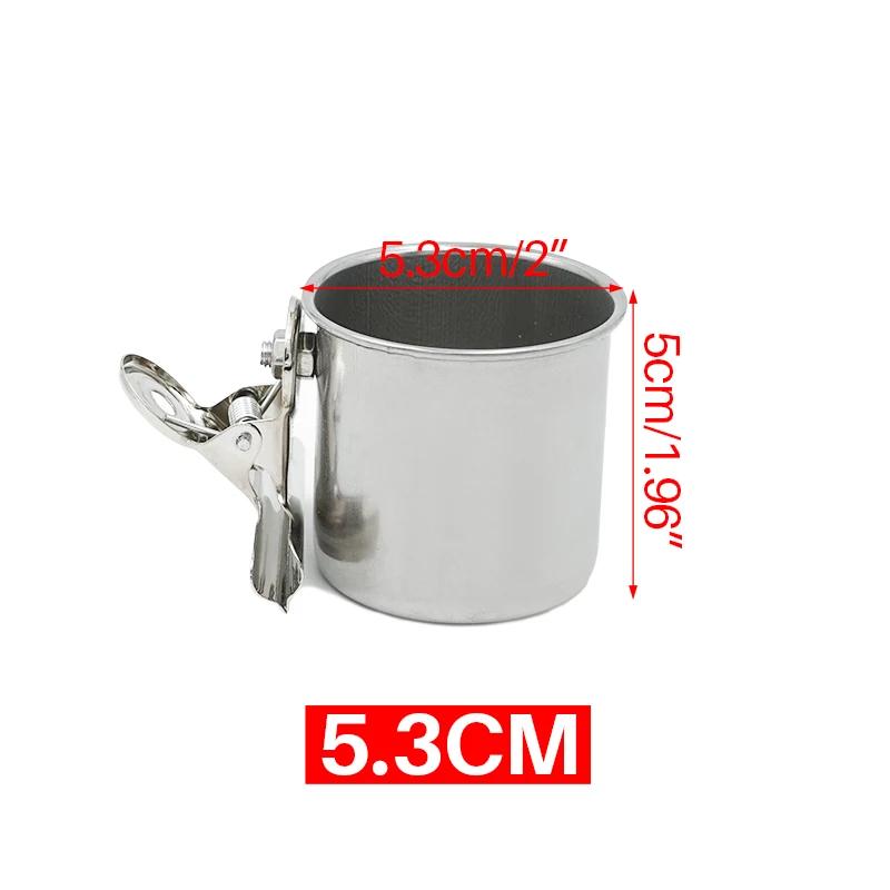 Stainless Steel Cage Stand Double Cups with Clip Bird Parrot Double Food Water Feeding Cups Dispenser Durable Pet Cage Supplies
Stainless Steel Cage Stand Double Cups with Clip Bird Parrot Double Food Water Feeding Cups Dispenser Durable Pet Cage Supplies