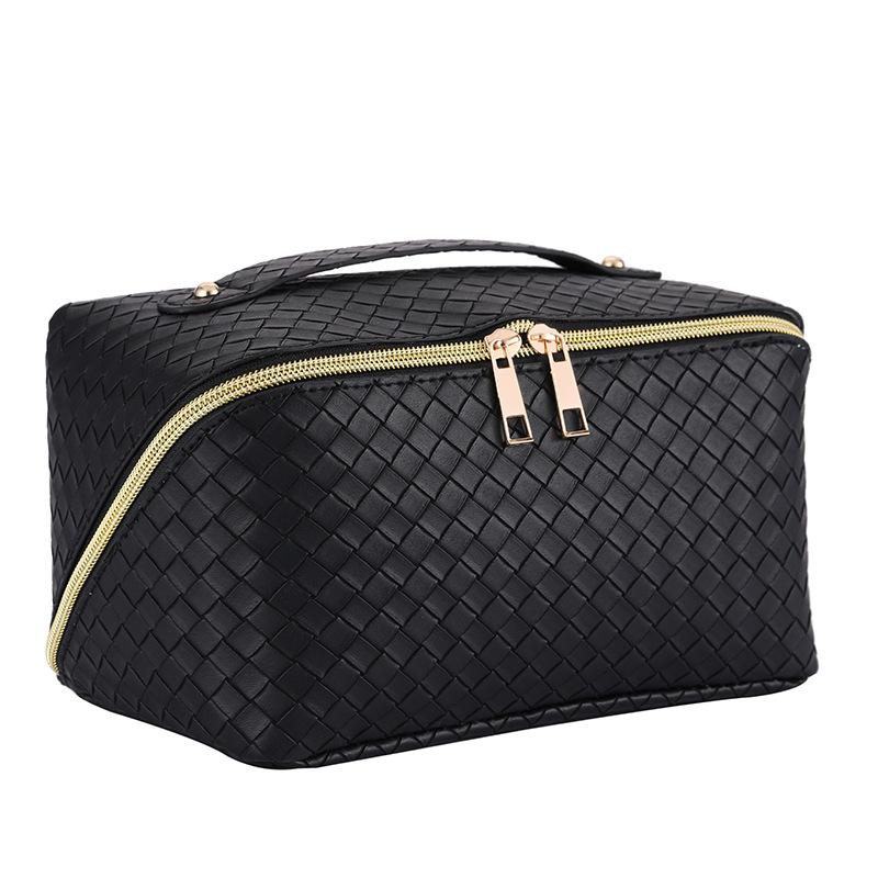 Weaving Pattern Cosmetic Bag Portable Large Capacity Leather Travel Bag Wash StyleA
Weaving Pattern Cosmetic Bag Portable Large Capacity Leather Travel Bag Wash StyleA
