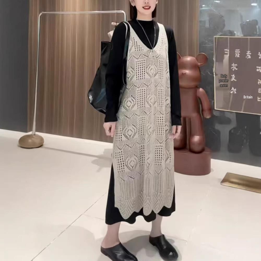 Black French Hollow-Out Layered Cover-Up Summer Dress 2026 One Size (80-120 cm bust) абрикосовий
Black French Hollow-Out Layered Cover-Up Summer Dress 2026 One Size (80-120 cm bust) абрикосовий