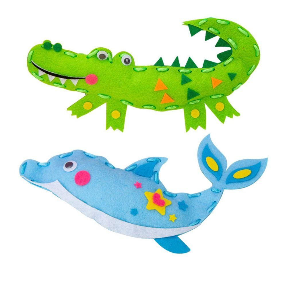 Dinosaur Animal Non-woven Dolls Sewing Dinosaur Sewing Set DIY Sewing Craft Kit Toys Kindergarten Dolphin
Dinosaur Animal Non-woven Dolls Sewing Dinosaur Sewing Set DIY Sewing Craft Kit Toys Kindergarten Dolphin