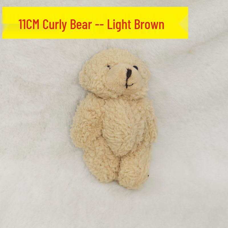13cm Plush Curly Jointed Teddy Bear with Bow Tie - Doll, Pendant, or Phone Bag Charm for Flower Shop Packaging 11-13CM
13cm Plush Curly Jointed Teddy Bear with Bow Tie - Doll, Pendant, or Phone Bag Charm for Flower Shop Packaging 11-13CM